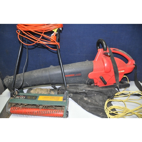 1086 - A BLACK AND DECKER GD310 LAWNRAKER (PAT pass and working) along with a Mowerland garden vac (PAT fai... 