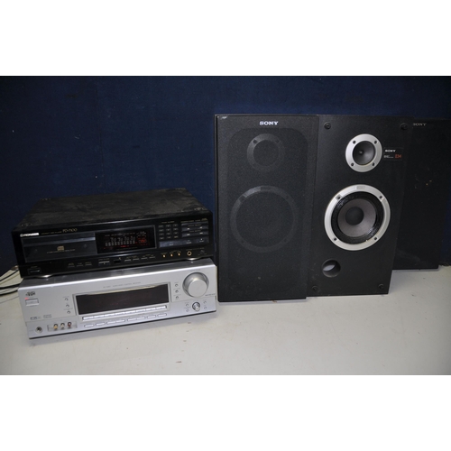 1106 - A PIONEER PD-7100 CD PLAYER along with a JVC RX-5062 audio/visual control receiver (both PAT pass an... 