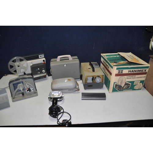 1108 - A SELECTION OF VINTAGE PROJECTORS to include a Halinamat 300 projector, Slima S99 projector, Hanimex... 