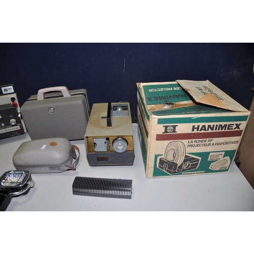 1108 - A SELECTION OF VINTAGE PROJECTORS to include a Halinamat 300 projector, Slima S99 projector, Hanimex... 