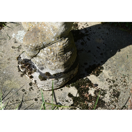 996 - A MODERN COMPOSITE GARDEN FEATURE in the form of a small child holding aloft a bowl with water spout... 