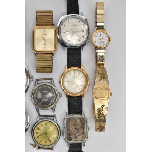 157 - A BAG OF ASSORTED WRISTWATCHES, ladys and gentlemens watches names to include 'Sekonda, Accurist, Or... 