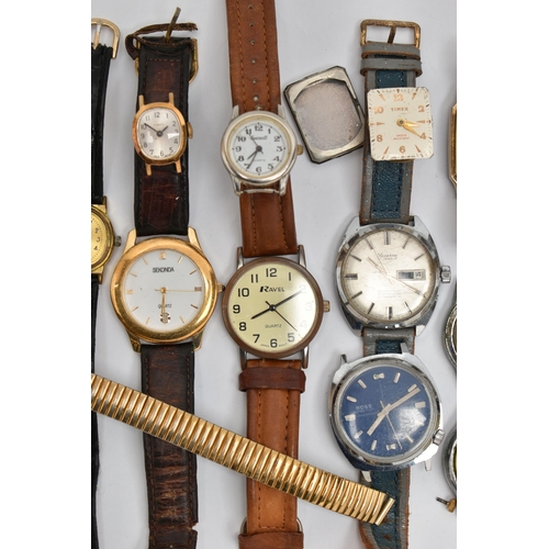 157 - A BAG OF ASSORTED WRISTWATCHES, ladys and gentlemens watches names to include 'Sekonda, Accurist, Or... 