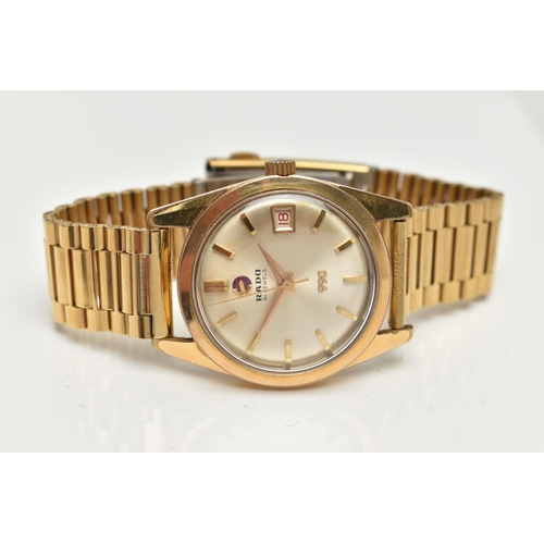 30 - A GENTS 'RADO 990' WRISTWATCH, manual wind, round gold dial signed 'Rado 41 jewels, 990', baton mark... 