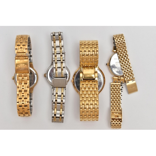 54 - FOUR WRISTWATCHES, to include two ladys 'Rotary' wristwatches, a ladys 'Timex' wristwatch and a 'Cit... 