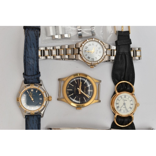 80 - AN ASSORTMENT OF WRISTWATCHES, to include a ladys stainless steel and ceramic 'Tissot' T-Trend wrist... 