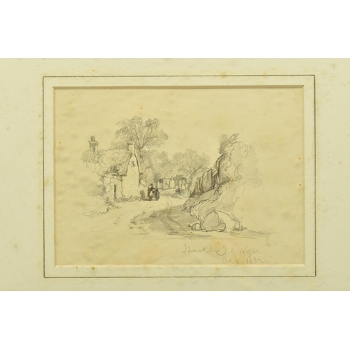 323 - CIRCLE OF ROBERT BRANDARD (1805-1862) TWO LANDSCAPE SKETCHES, comprising a scene of Shanklin in the ... 