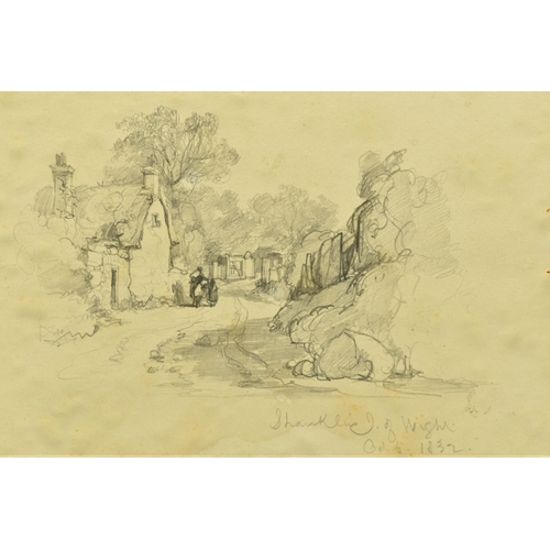 323 - CIRCLE OF ROBERT BRANDARD (1805-1862) TWO LANDSCAPE SKETCHES, comprising a scene of Shanklin in the ... 