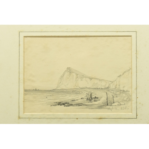 323 - CIRCLE OF ROBERT BRANDARD (1805-1862) TWO LANDSCAPE SKETCHES, comprising a scene of Shanklin in the ... 