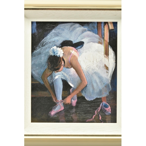 333 - SHERREE VALENTINE DAINES (BRITISH 1959) 'THE PINK SLIPPER', a signed limited edition print on board ... 