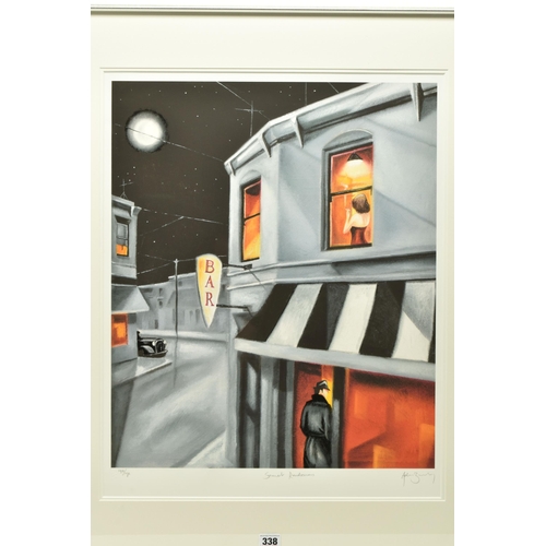 338 - ADAM BARSBY (BRITISH 1969) 'SECRET RENDEZVOUS', a signed limited edition print on paper, 193/195 no ... 