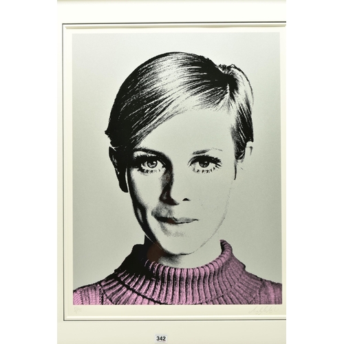 342 - NUALA MULLIGAN (BRITISH CONTEMPORARY) 'COVER GIRL', a signed limited edition print of 1960's icon 'T... 