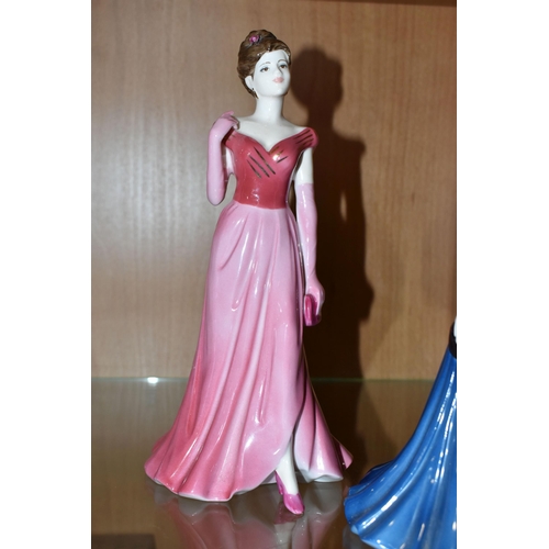 384 - FOUR COALPORT LADIES OF FASHION FIGURINES, comprising Vanessa exclusive to Littlewoods Home Shopping... 