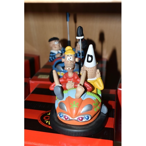 421 - NINE BOXED ROBERT HARROP DESIGNS 'THE BEANO DODGEMS COLLECTION' FIGURES, comprising DO02 Danny & Win... 