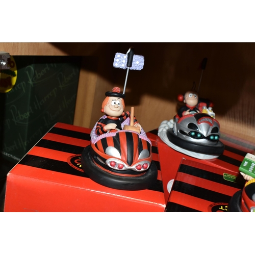 421 - NINE BOXED ROBERT HARROP DESIGNS 'THE BEANO DODGEMS COLLECTION' FIGURES, comprising DO02 Danny & Win... 