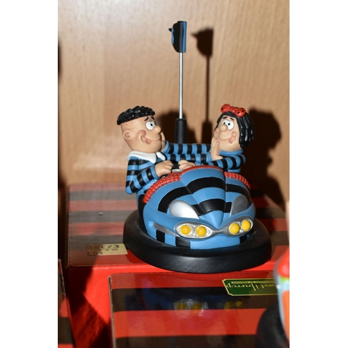 421 - NINE BOXED ROBERT HARROP DESIGNS 'THE BEANO DODGEMS COLLECTION' FIGURES, comprising DO02 Danny & Win... 