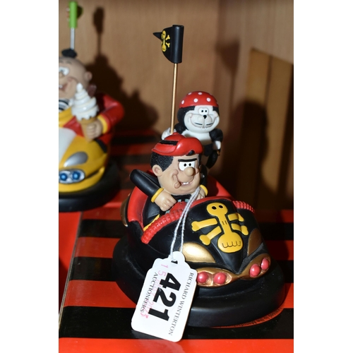 421 - NINE BOXED ROBERT HARROP DESIGNS 'THE BEANO DODGEMS COLLECTION' FIGURES, comprising DO02 Danny & Win... 