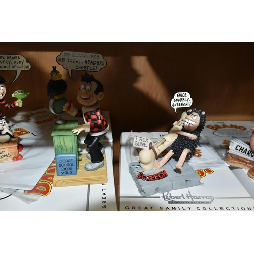 426 - SEVEN BOXED LIMITED EDITION ROBERT HARROP DESIGNS 'THE BEANO AND DANDY BUBBLE & SPEAK' SCULPTURES, c... 