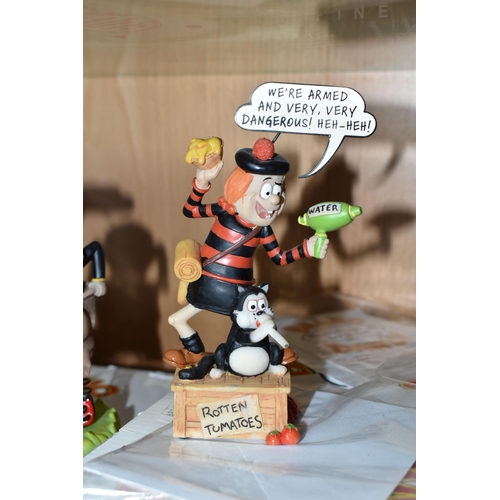 426 - SEVEN BOXED LIMITED EDITION ROBERT HARROP DESIGNS 'THE BEANO AND DANDY BUBBLE & SPEAK' SCULPTURES, c... 