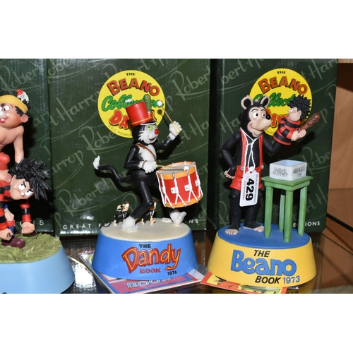 429 - SIX BOXED LIMITED EDITION ROBERT HARROP DESIGNS 'THE BEANO AND DANDY COLLECTION' SCULPTURES, compris... 