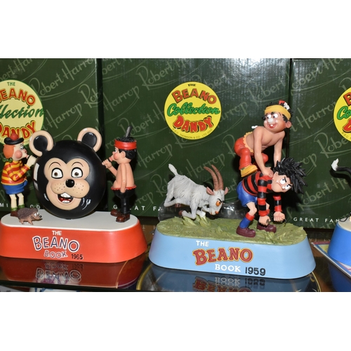 429 - SIX BOXED LIMITED EDITION ROBERT HARROP DESIGNS 'THE BEANO AND DANDY COLLECTION' SCULPTURES, compris... 