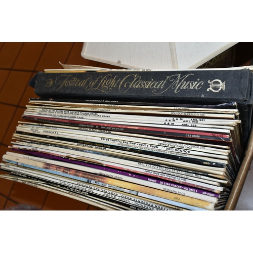 459 - FOUR BOXES OF MISCELLANEOUS ITEMS, to include  two  boxed hand painted ladies fans, a boxed Orlik ta... 