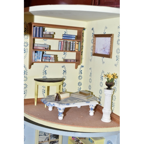 467 - A COLLECTION OF OPEN FRONTED TABLE TOP ROOM DIORAMAS, themes include Egyptian, Art, Christmas, Libra... 