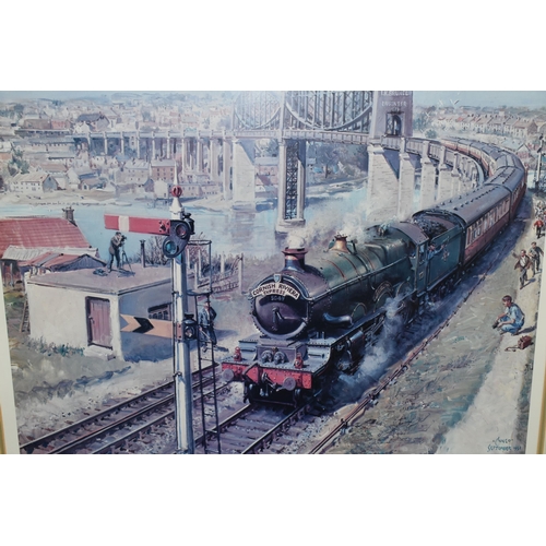 481 - TERENCE CUNEO (1907-1996) 'CORNISH RIVIERA EXPRESS', a limited edition lithographic print from an ed... 