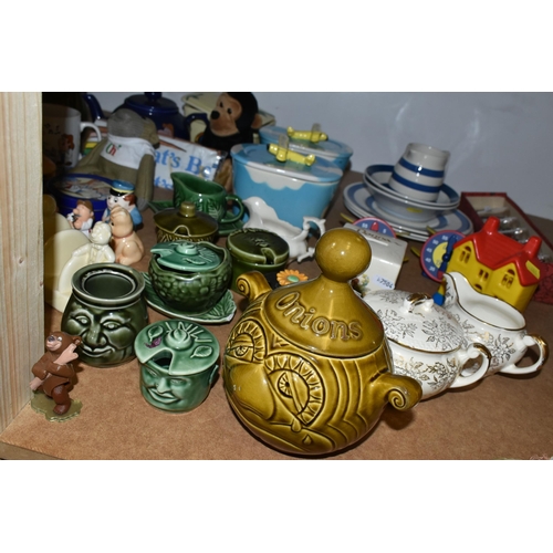 494 - A COLLECTION OF NOVELTY AND ADVERTISING CERAMICS, to include twenty four face pots by Price Kensingt... 