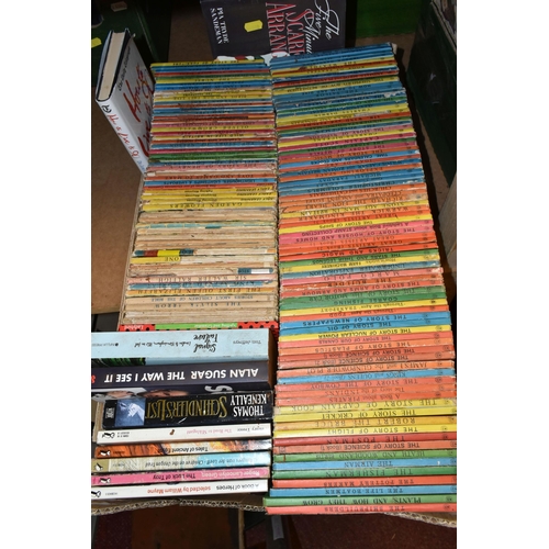 520 - THREE BOXES OF ANTIQUARIAN BOOKS TOGETHER WITH A QUANTITY OF VINTAGE LADYBIRD BOOKS, to include over... 