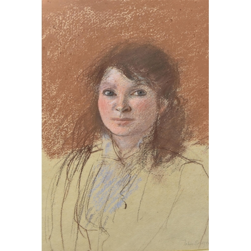 529 - JOHN SERGEANT (1937-2010) 'LILY II' PORTRAIT STUDY, a half-length portrait study of a female figure,... 