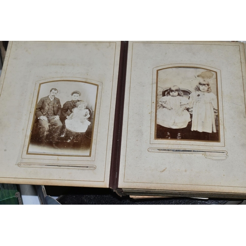 553 - TWO BOXES OF EPHEMERA to include a large collection of early-mid 20th century family photographs and... 