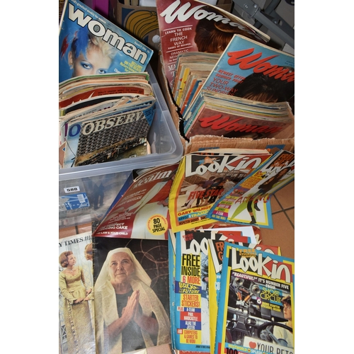 588 - THREE BOXES OF MAGAZINES, mainly from the 1960s to 1980s, with a few earlier issues, titles to inclu... 