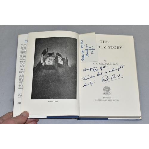 591 - A 1956 COPY OF THE COLDITZ STORY,  signed by the author P.R Reid (1) (Condition report: fair conditi... 