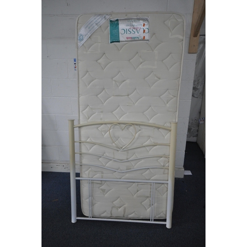 1379 - A HEALTH BEDS SINGLE DEVAN BED, mattress and head board