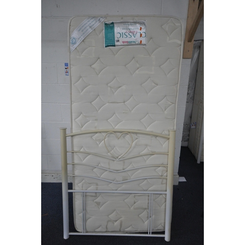 1380 - A HEALTH BEDS SINGLE DEVAN BED, mattress and head board