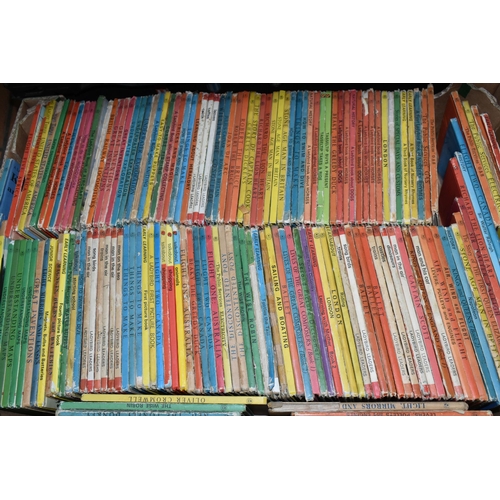 568 - FOUR BOXES OF CHILDREN'S BOOKS, over two hundred and fifty paperback and hardback books to include t... 