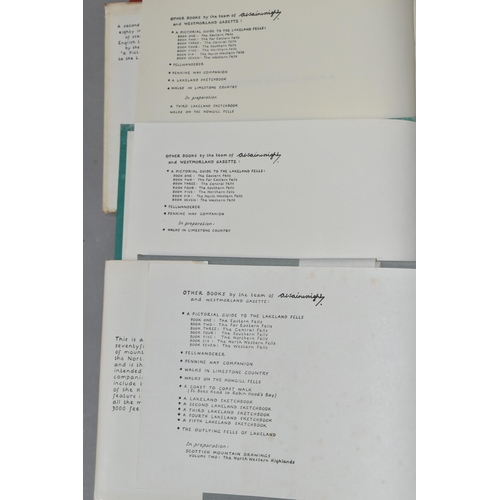 624 - ALFRED WAINWRIGHT, THREE BOOKS - SCOTTISH MOUNTAIN DRAWINGS - THE NORTHERN HIGHLANDS, first edition ... 