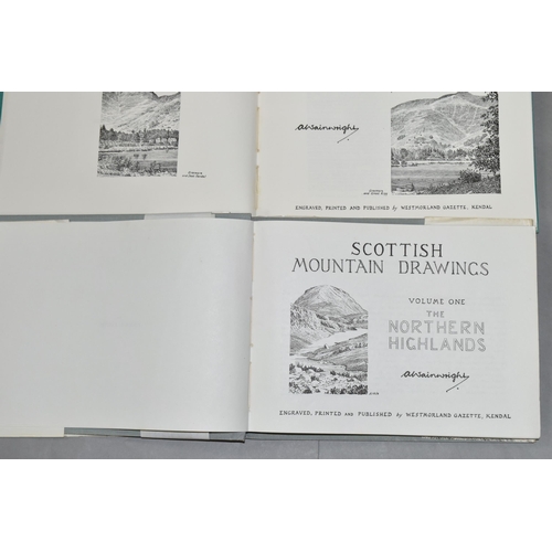 624 - ALFRED WAINWRIGHT, THREE BOOKS - SCOTTISH MOUNTAIN DRAWINGS - THE NORTHERN HIGHLANDS, first edition ... 