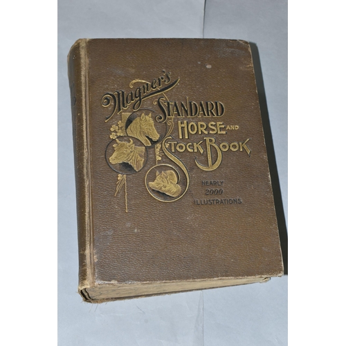 625 - MAGNER'S STANDARD HORSE AND STOCK BOOK BY D. MAGNER, published by The Saalfield Publishing Co 1903