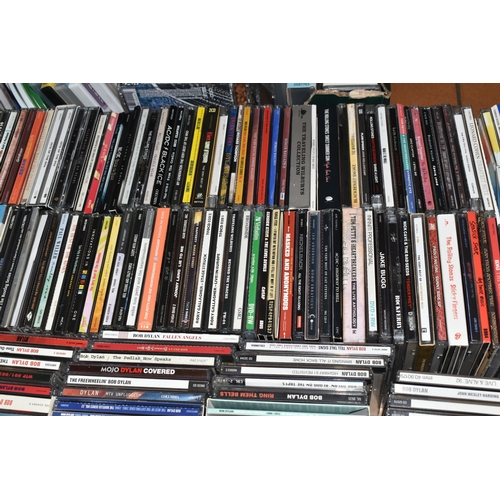 634 - TWO BOXES AND FOUR CASES CONTAINING OVER ONE HUNDRED AND NINETY CDs, CASSETTE AND VIDEO TAPES includ... 