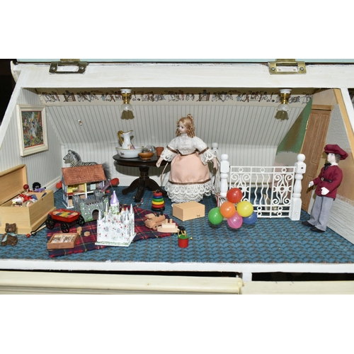 646 - A LARGE WOODEN DOLLS HOUSE, a three storey house, The Ash by The Nottingham Dolls House Company, fro... 