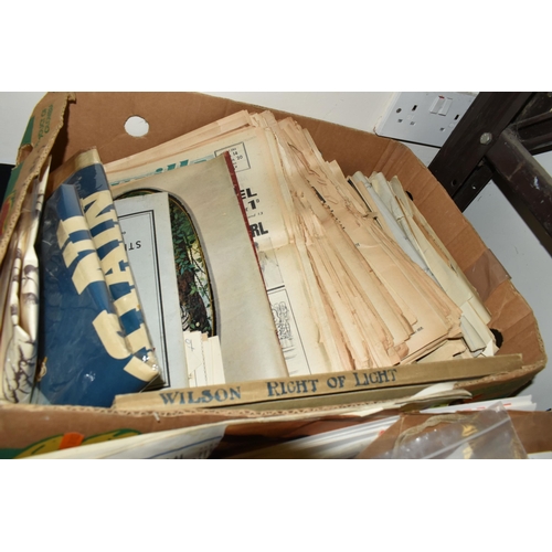 662 - FOUR BOXES OF BOOKS AND EPHEMERA, to include a Dennis Wheatley 'The Mallinsay massacre', a collectio... 