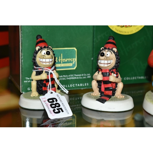 685 - TEN BOXED ROBERT HARROP DESIGNS 'THE BEANO AND DANDY COLLECTION' FIGURES, comprising BDS03 Gnasher F... 