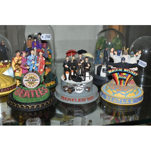 693 - SIX FRANKLIN MINT 'THE BEATLES' FIGURE GROUPS, six limited edition Franklin Mint figure groups under... 