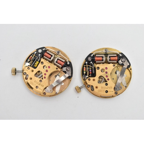 99 - TWO 'BULOVA' QUARTZ WATCH MOVEMENTS, the first, a 'Bulova Accutron' movement, the second a 'Bulova A... 