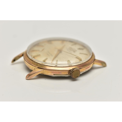 270 - A 'ENICAR' WRISTWATCH HEAD, hand wound movement, round dial signed 'Enicar Ultrasonic Supertest 23 j... 