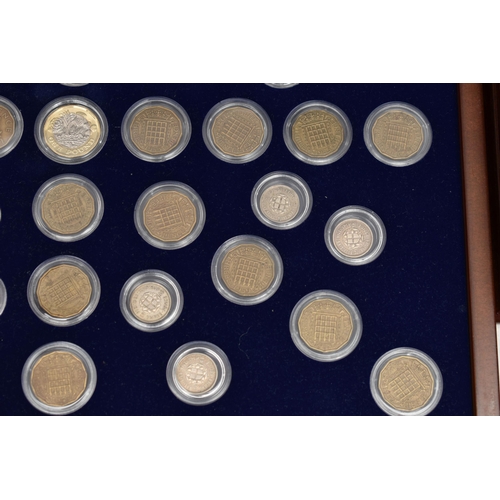 279 - A CASED DISPLAY OF VICTORIA JUBILEE COLLECTOIN COINS, to include circulated Victorian coinage Crown ... 