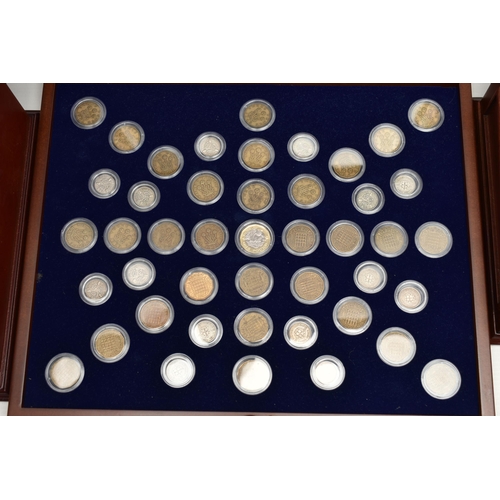 279 - A CASED DISPLAY OF VICTORIA JUBILEE COLLECTOIN COINS, to include circulated Victorian coinage Crown ... 