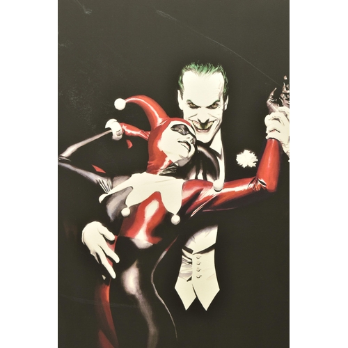 327 - ALEX ROSS FOR DC COMICS (AMERICAN CONTEMPORARY) 'TANGO WITH EVIL' the Clown Prince and Harley Quinn,... 